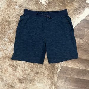 Lululemon Mens LUX Liner Athletic Gym Yoga Workout Shorts 9” XL Blue
